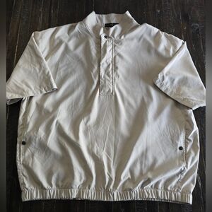 Bermuda Greens Golf Jacket Mens Size XXL Short Sleeve Windbreaker 1/4 Zip